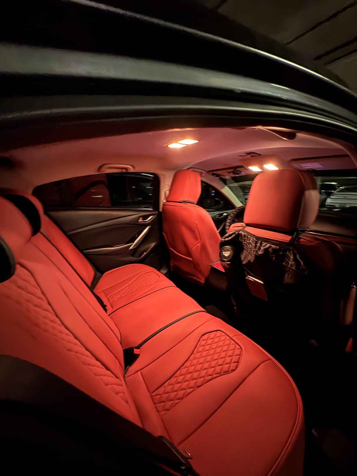 Coverado Seat Covers, Car Seat Covers Full Set, Black Car Seat Cover, Car Seat Covers Front Seats Back Seat Cover, Waterproof Car Seat Cushion, Leather Seat Covers Seat Protector Fit for Most Cars customer photo 1