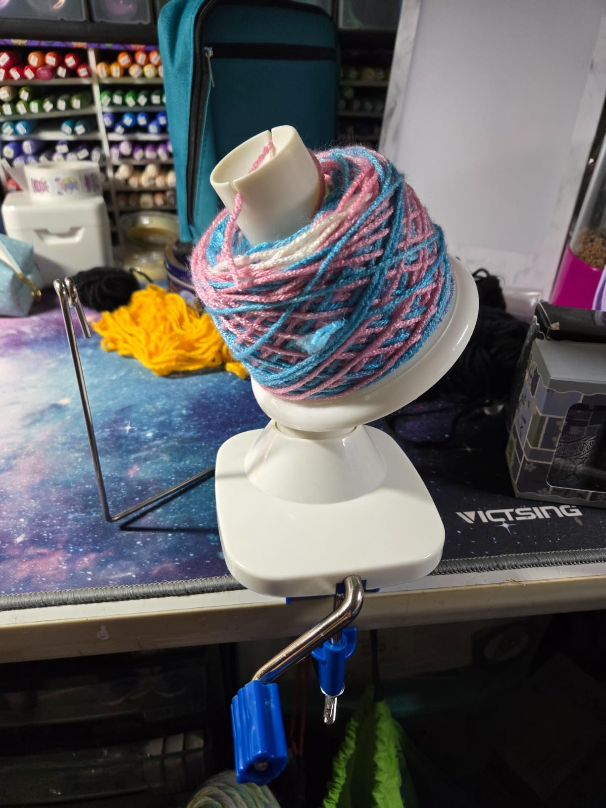 Adhafera Yarn Winder, Ball Winder for Crocheting, Yarn Spinner for Knitting customer photo 2