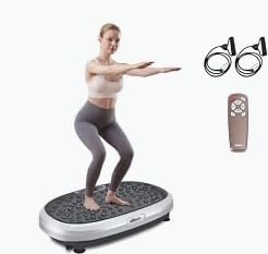 EILISON FitMaxx 3D XL Vibration Plate Exercise Machine with 120 Speeds | Resistance Bands, Non-Slip Surface, 350 lbs Capacity - Vibration Plate for Lymphatic Drainage, Body Toning, Full-Body Workout customer photo 1