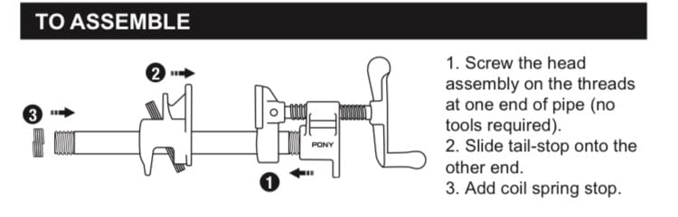 PONY the Original 2-Pack 50 Pipe Clamp Fixture for 3/4 Inch Black Pipe customer photo 1