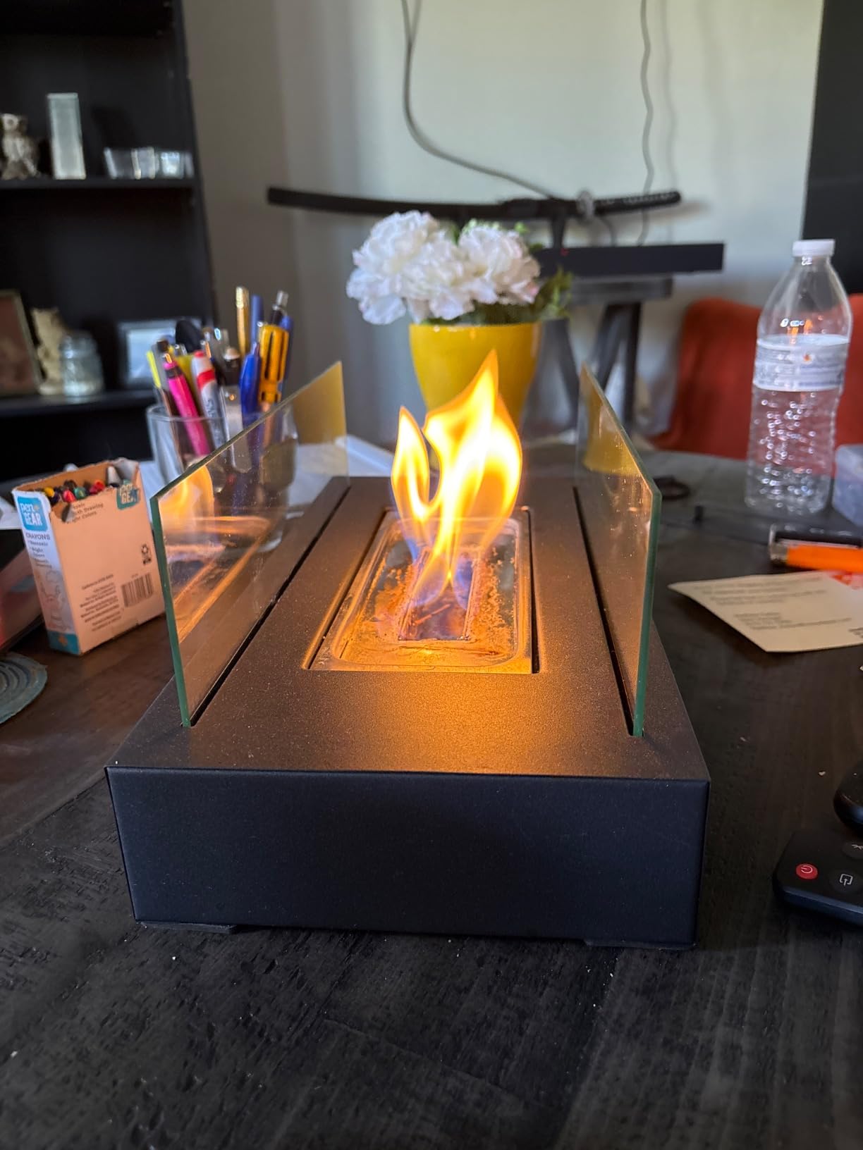 ROUNDFIRE Premium Tabletop Fireplace Fuel - 1 Liter Ethanol for Fire Pits and Table Top Fireplaces customer photo 2