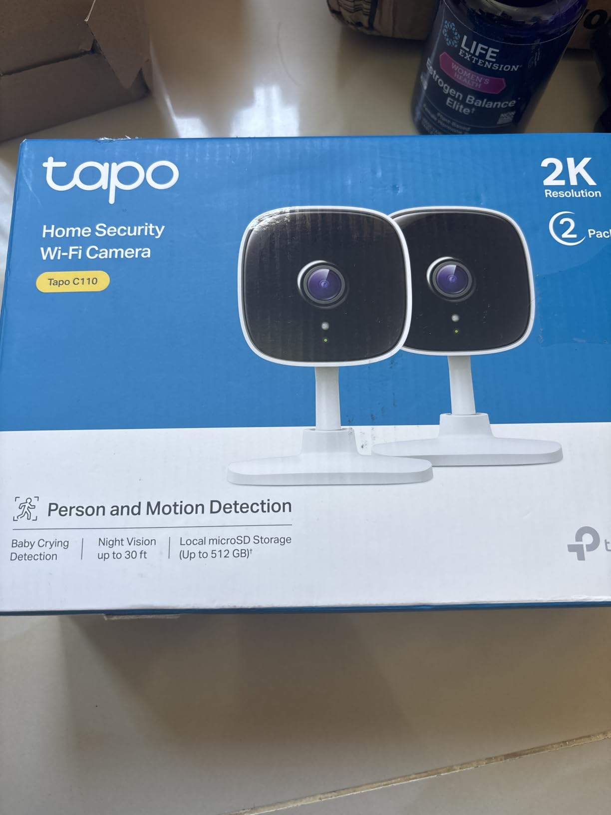 Tapo 2K Indoor Security Camera, Baby Monitor, Dog Camera, Wired, C110P2 | Motion Detection, 2-Way Audio Siren, Night Vision, Cloud & SD Card Storage(Up to 512GB), Works w/Alexa & Google Assistant customer photo 2