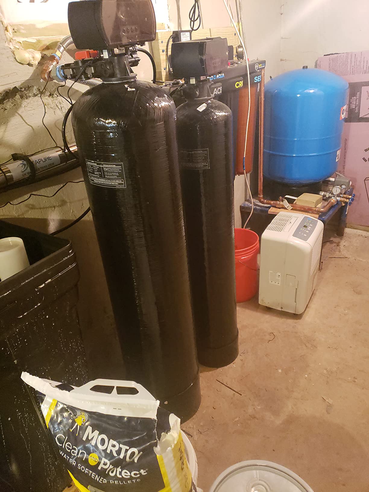 PRO+AQUA Elite 5-Stage Whole House Water Softener and Filter Bundle System for Well Water | Reduces Heavy Metals, Iron, Sulfur, Sediment, Chlorine, and More | Ideal for 3-4 Bathrooms (+ RO System) customer photo 1