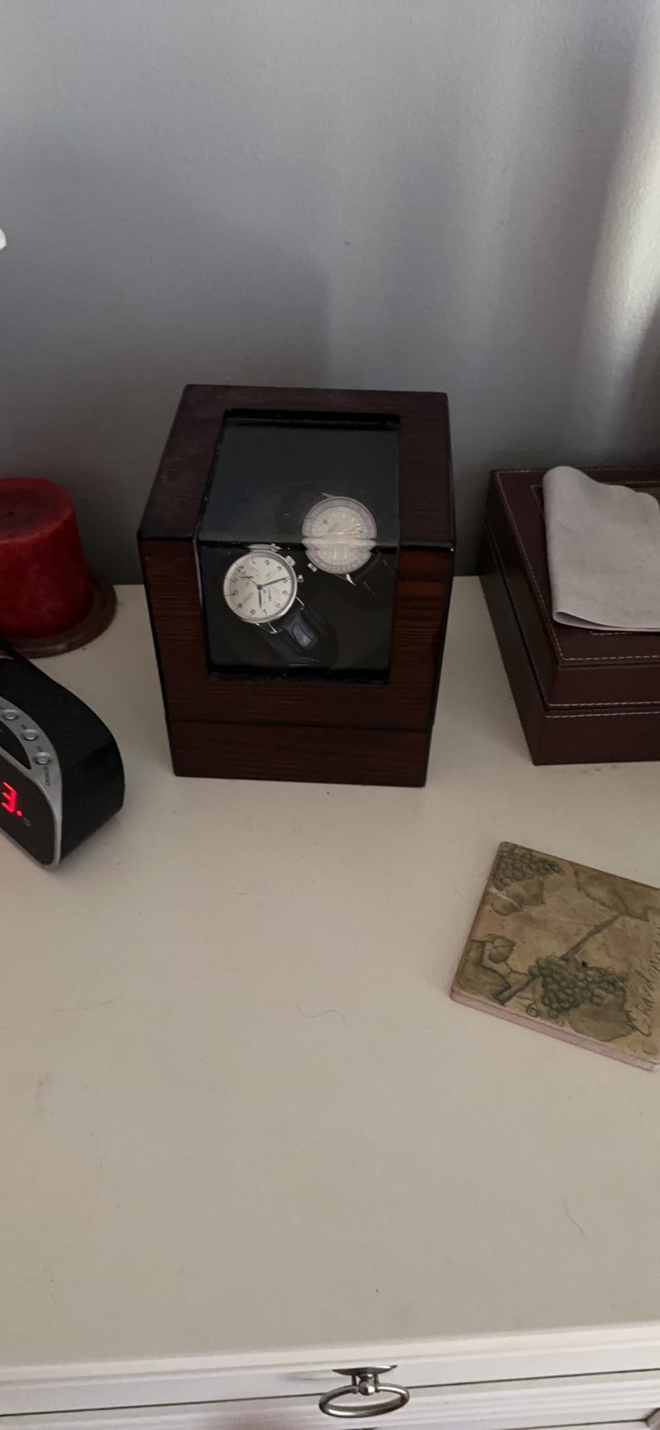 ANWBROAD Double Automatic Watch Winders Box, 4 Modes Japanese Quiet Motor customer photo 1