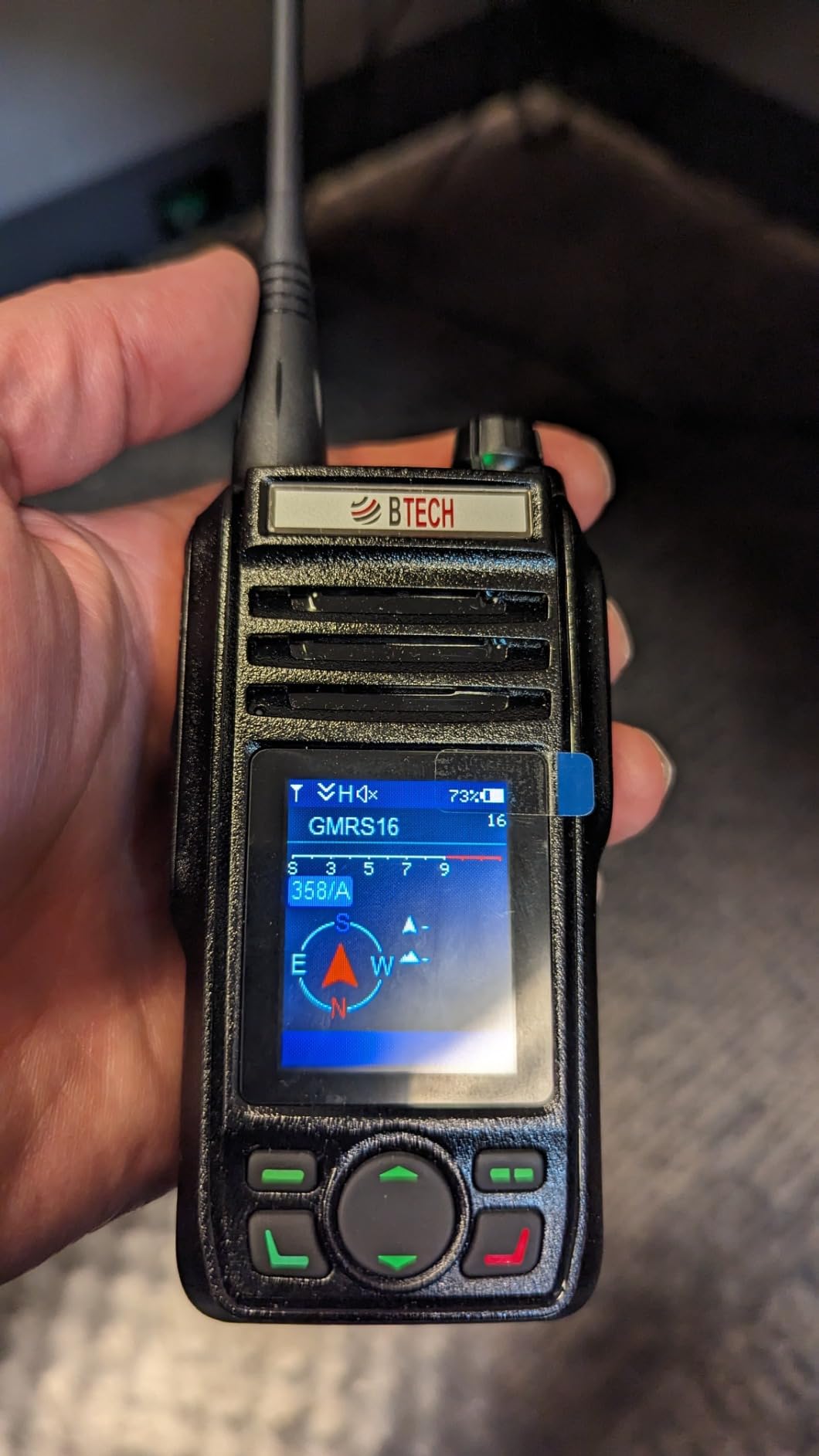 BTECH GMRS-PRO 5W Long-Range GMRS Radio - IP67 Waterproof, Bluetooth VOX, GPS, Texting, NOAA, Compass, Dual-Band Scanner, Off-Grid Location Sharing, Two-Way Walkie Talkie customer photo 1