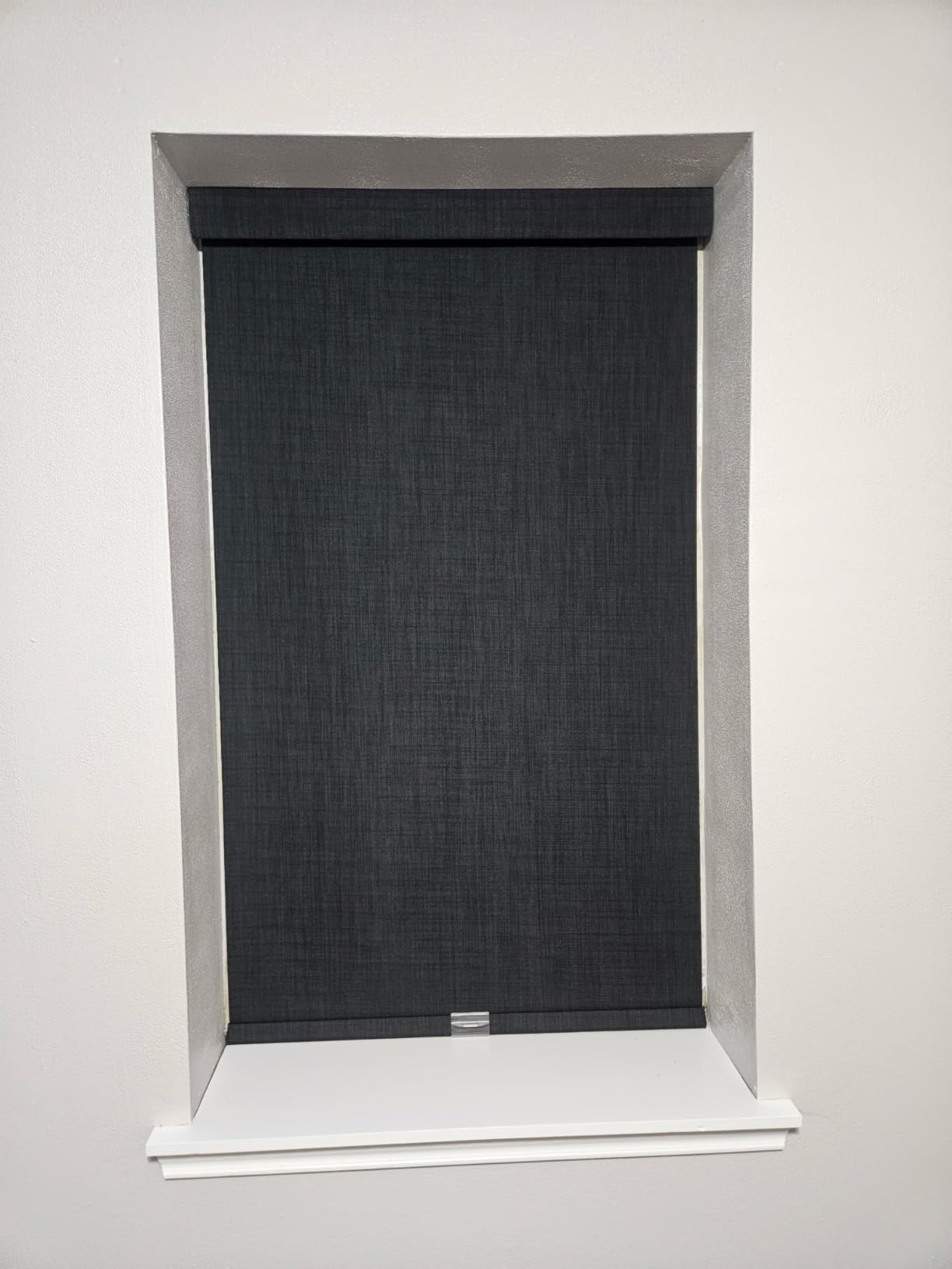 Boolegon Cordless Blackout Roller Shades for Windows, Black, Custom Size customer photo 2