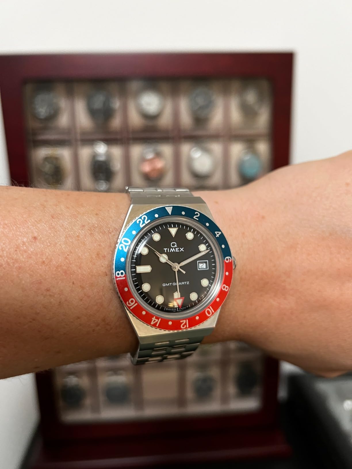 Timex Men's Q GMT 38mm Watch customer photo 1