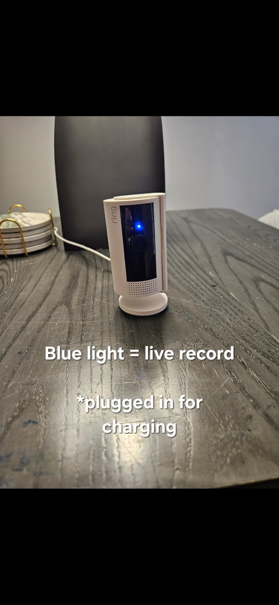 Ring Indoor Cam (newest model) - Home or business security in 1080p HD video, Black customer photo 2