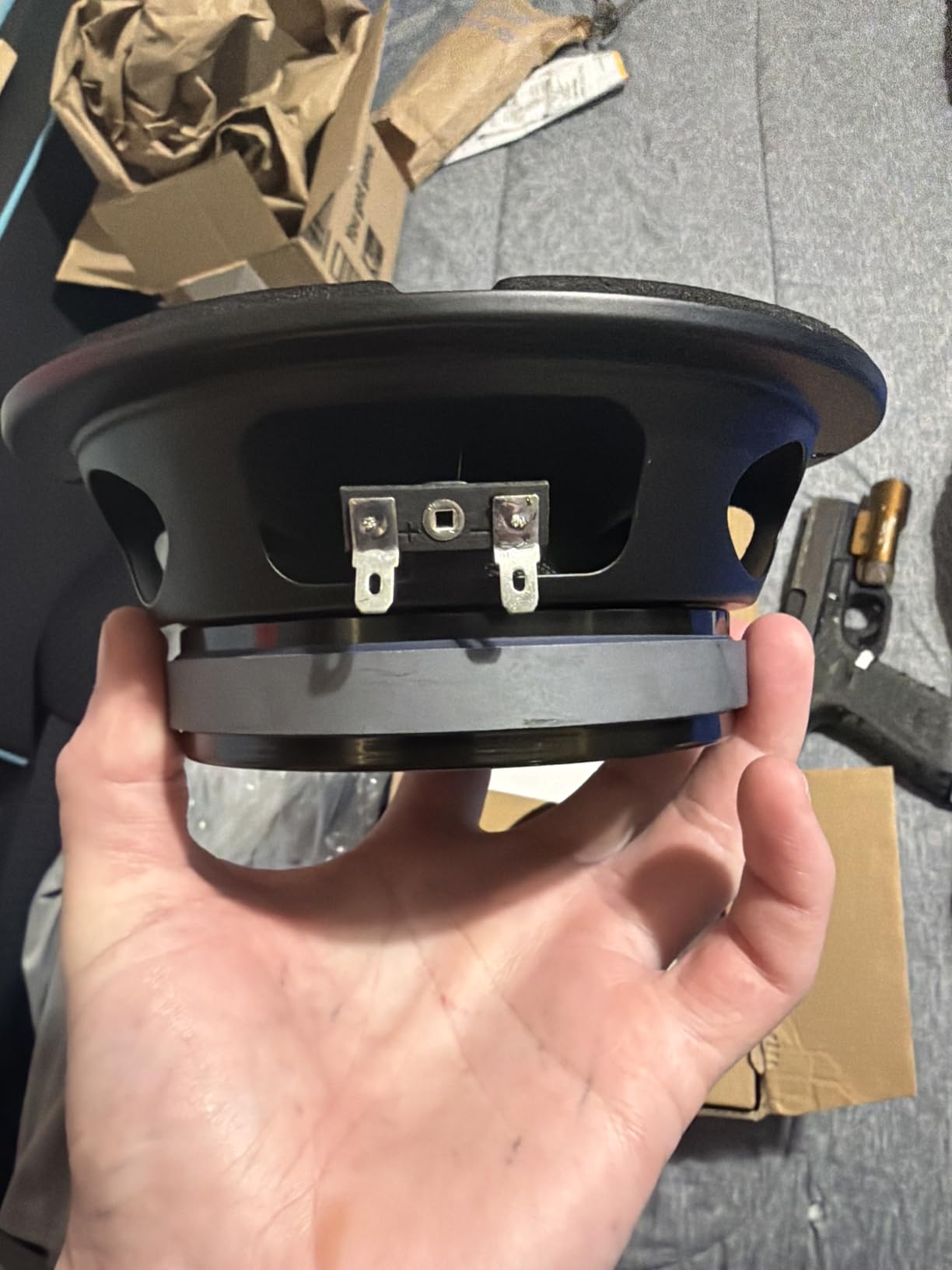 Timpano 6.5 Inch Shallow Midrange Speaker 500 Watts TPT-MR6-4 PRO, 6.5 Midrange Speakers 4 Ohm Shallow Mount Car Audio Speaker, Pro Audio Loudspeaker Compact for Doors (Single) customer photo 2