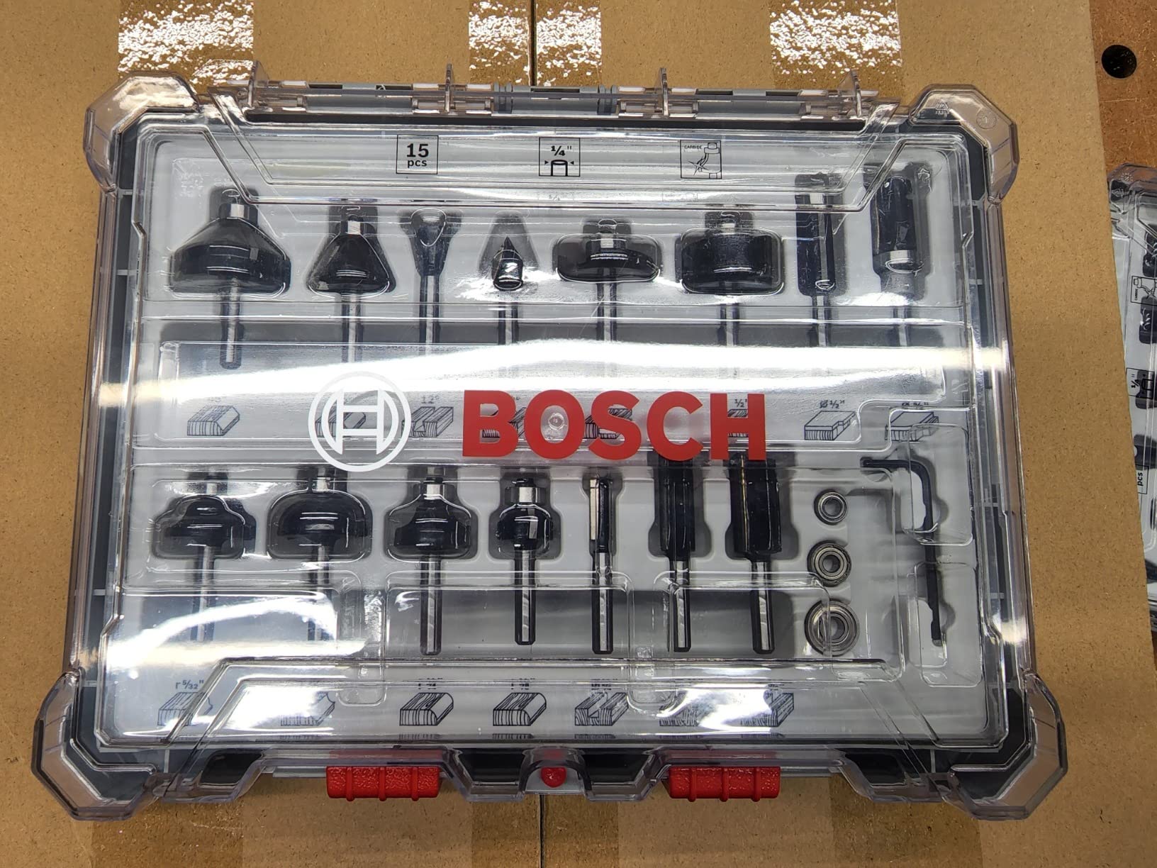 BOSCH RBS015MBS 15-Piece Carbide-Tipped Wood Router Bits Set customer photo 1