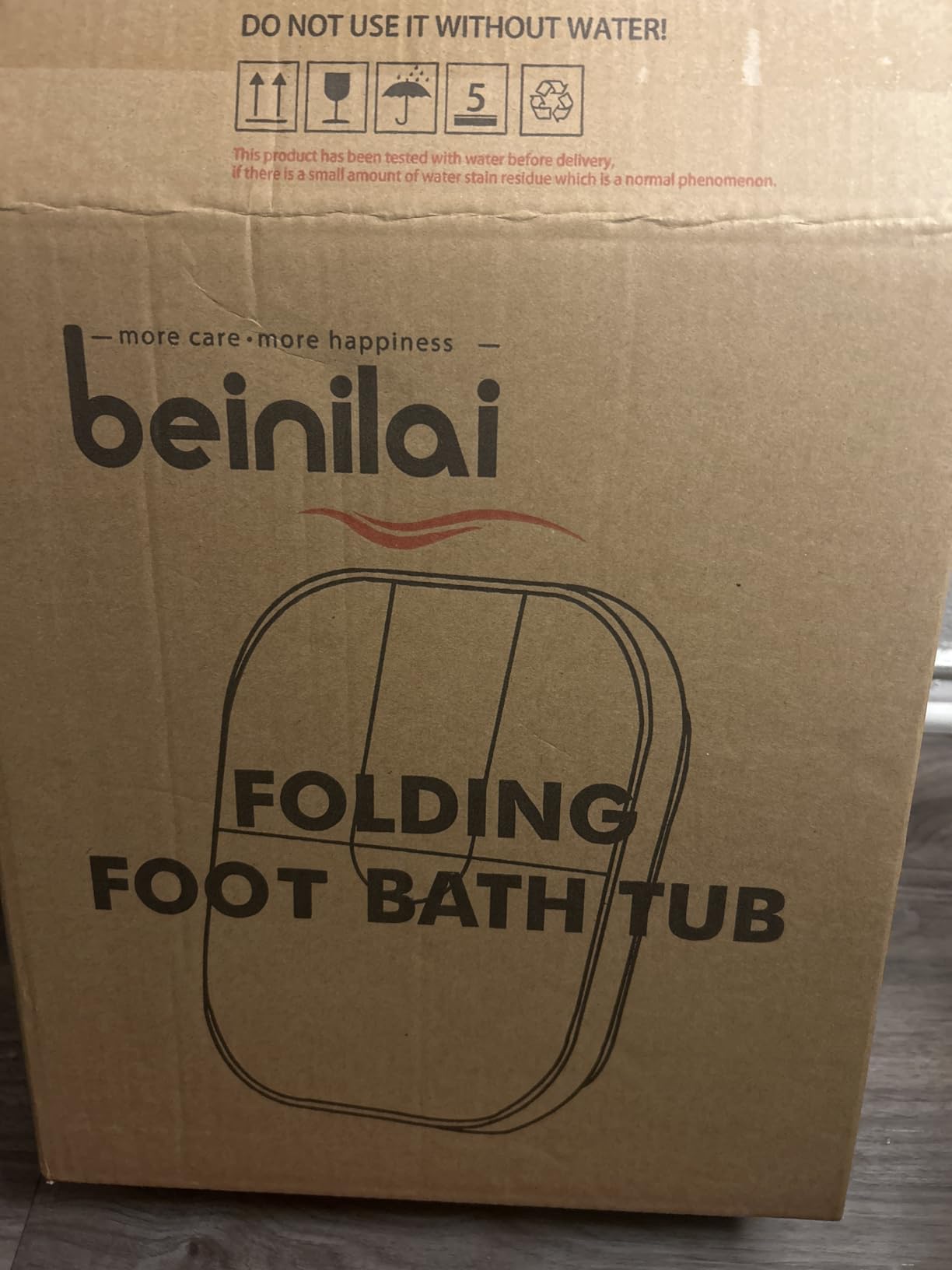 Beinilai Collapsible Foot Spa,Foot Bath with Heat and Massage and Bubble Jets,Foot Soak Tub with Six Non Motorized Rollers,Acupressure Massage Points,Red Light and Removable Pumice Stone customer photo 2