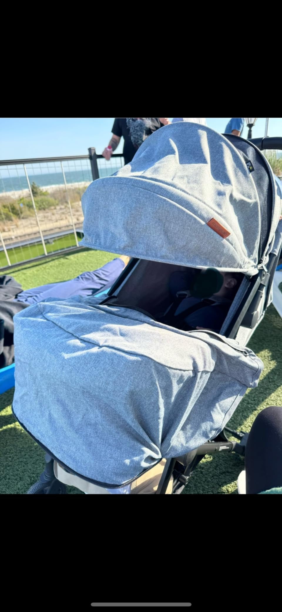 Mompush Lithe V2 Lightweight Travel Stroller Snack Tray Included, Forest customer photo 1