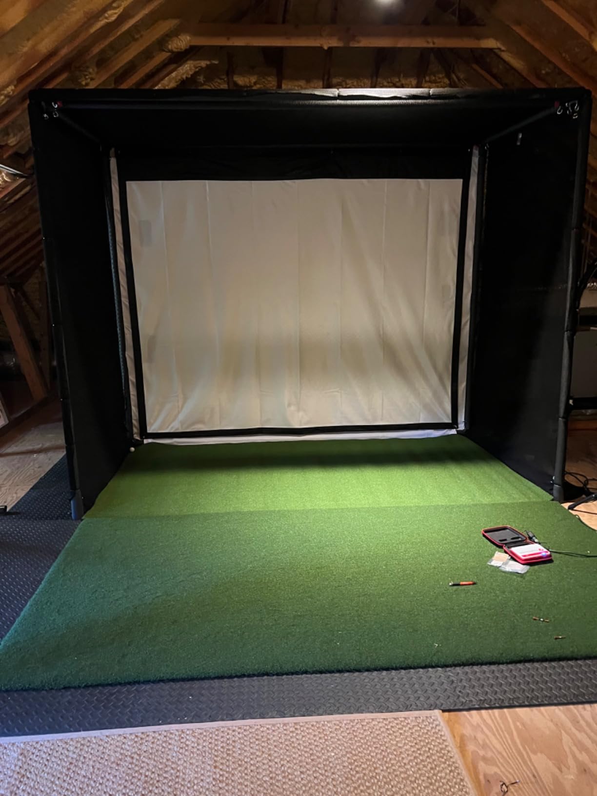 GoSports Golf Simulator Impact Screen - Choose 6.5 ft x 7 ft or 9 ft x 7 ft customer photo 2