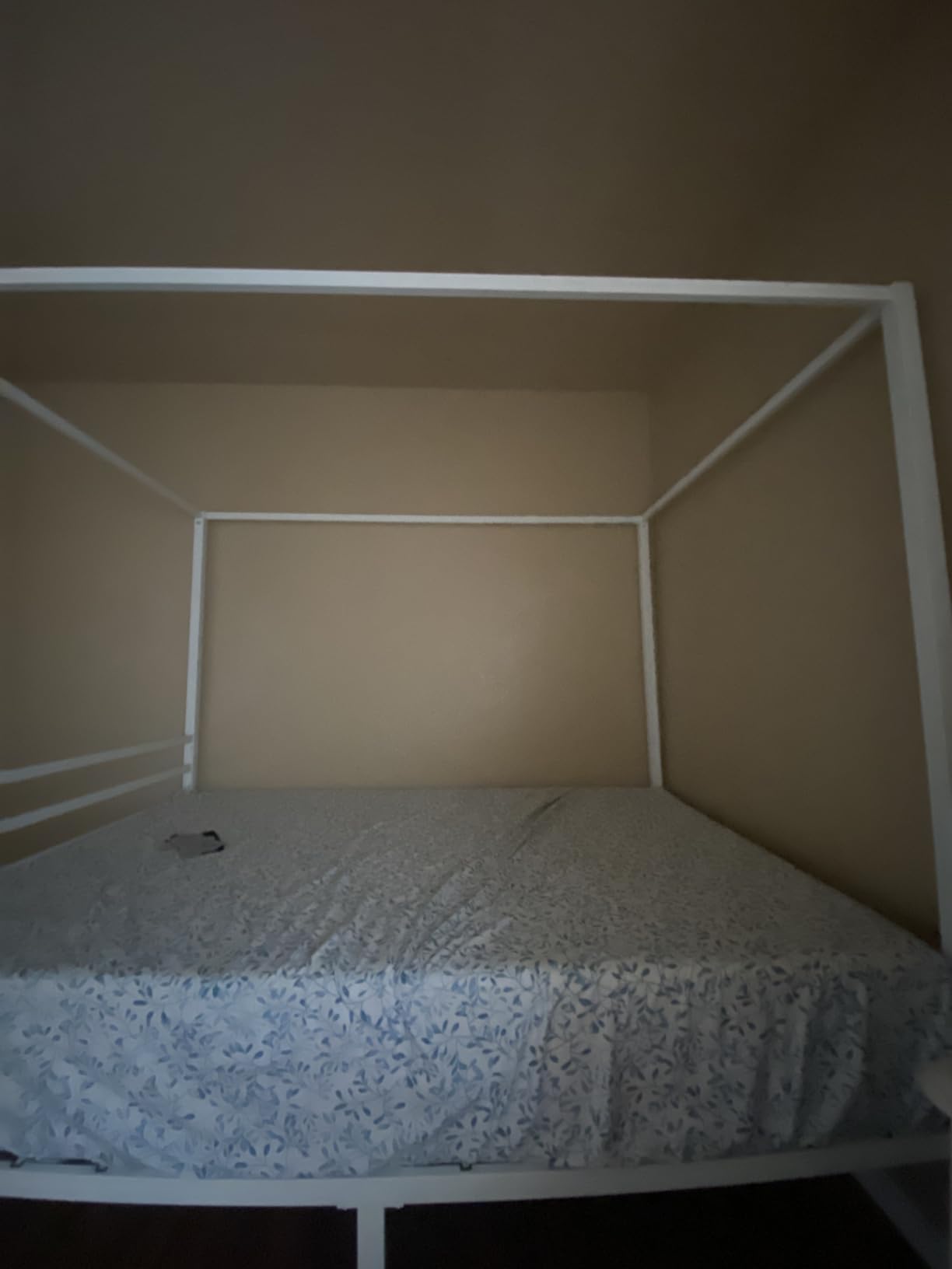 ikalido Queen Size Metal Canopy Bed Frame, Heavy-Duty Support, Black customer photo 1