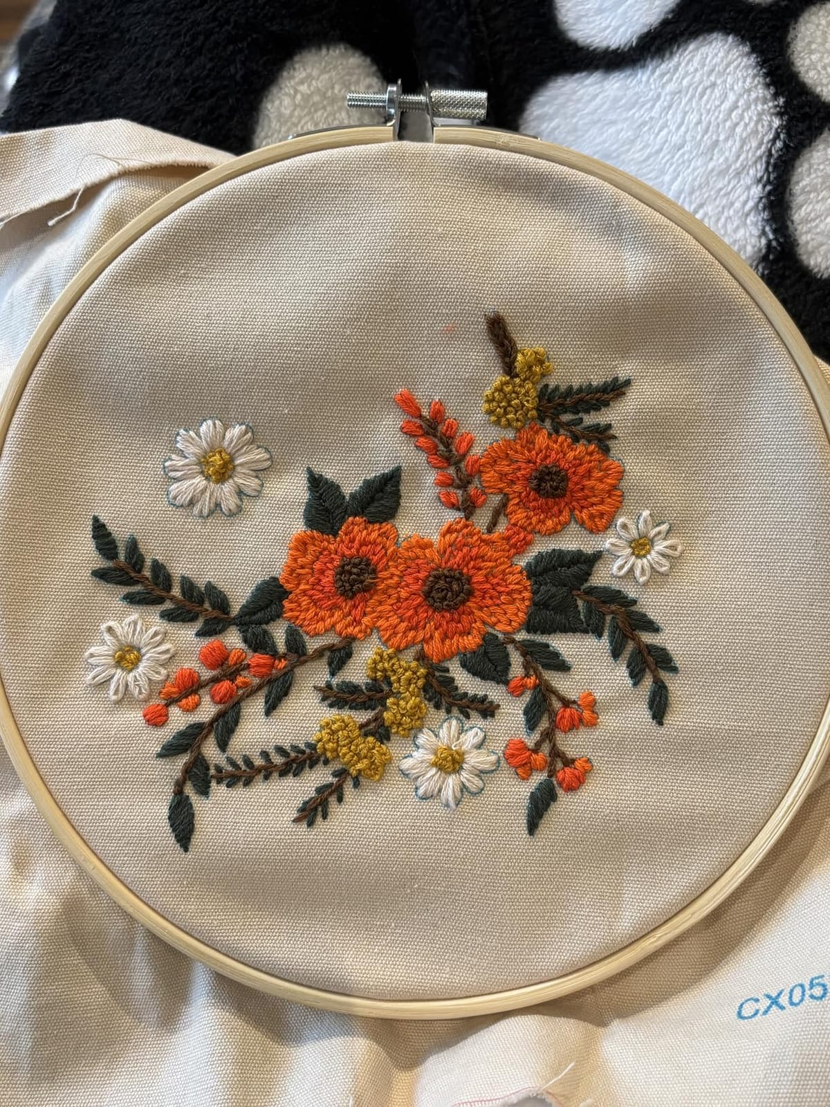Santune 3 Sets Embroidery Kit,Cross Stitch Kits for Beginners,Needlepoint Kits for Adults with Easy Floral Pattern Hand Crafts,Hoop,Needle,Mothers Day Gifts customer photo 1