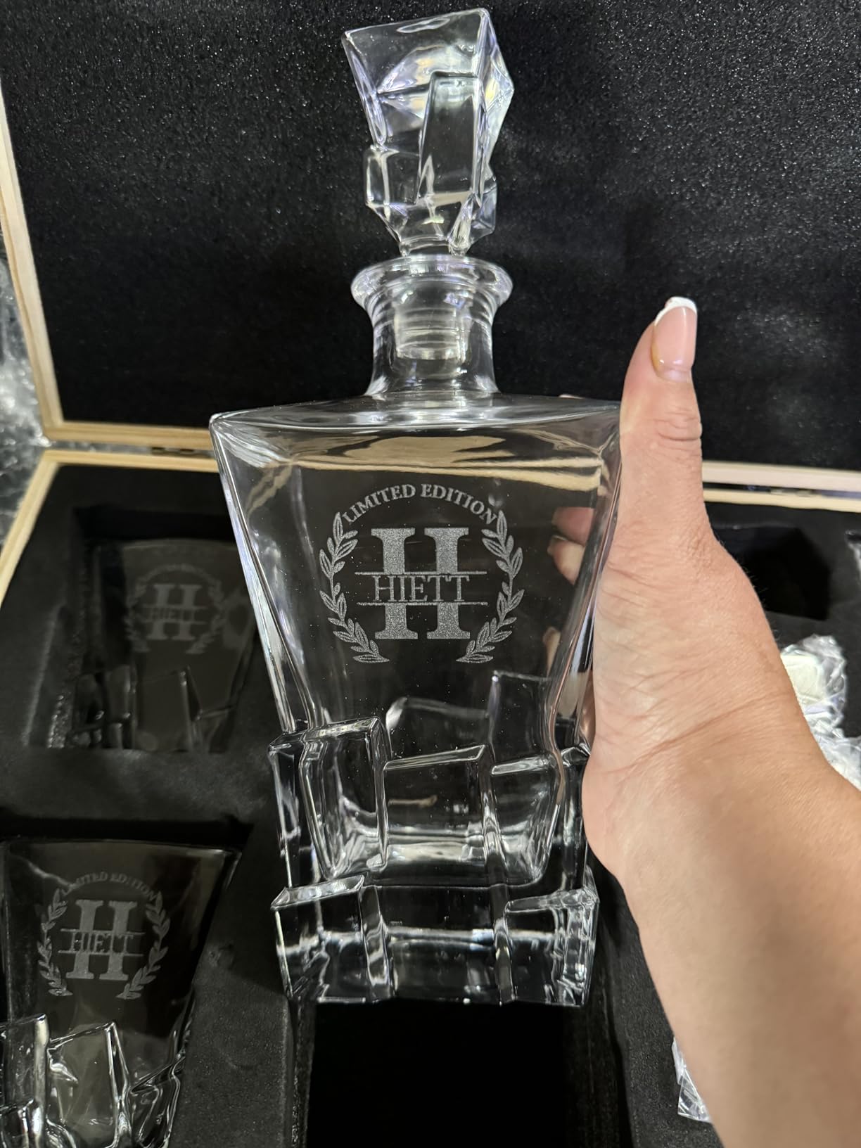 Personalized Rocks Whiskey Decanter and Stones Gift Set customer photo 1