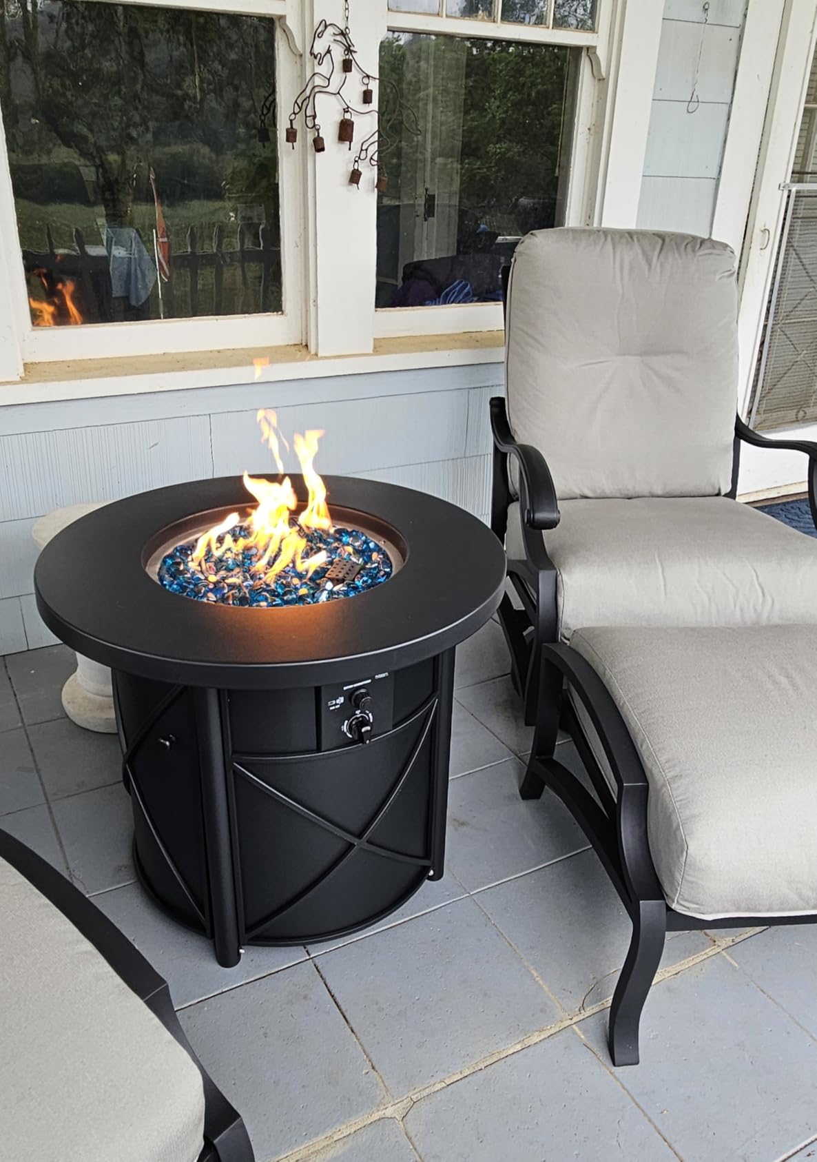 BALI OUTDOORS 50000 BTU Propane Fire Pit for Outdoor | 30 in Fire Pit Table Outdoor, Round Firepits for Outside Backyard, Patio customer photo 2