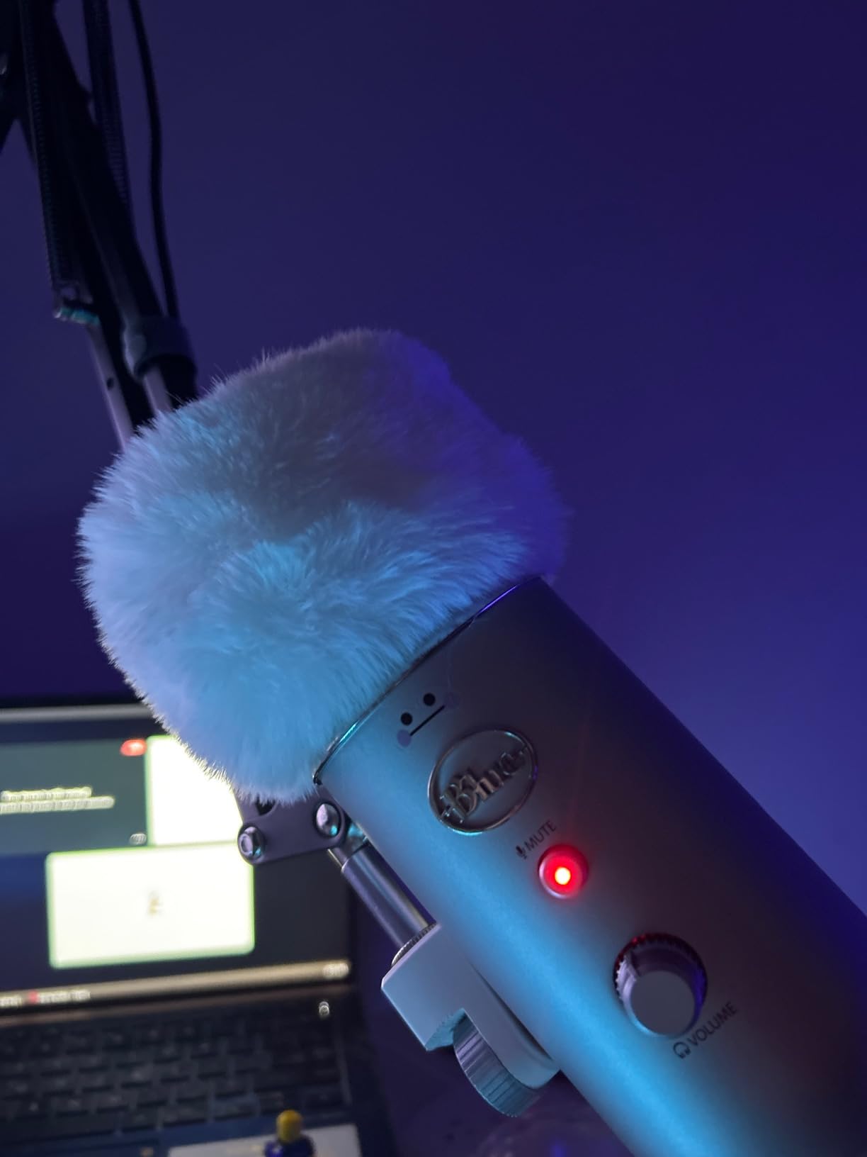 Blue Yeti Pop Filter Foam Windscreen - 5.5 Inch Diam 6 Layers Pop Filter for Mic Cover Yeti Pop Screen Compatible with Blue Yeti Microphone Professional Metal Pop Filter by YOUSHARES customer photo 2