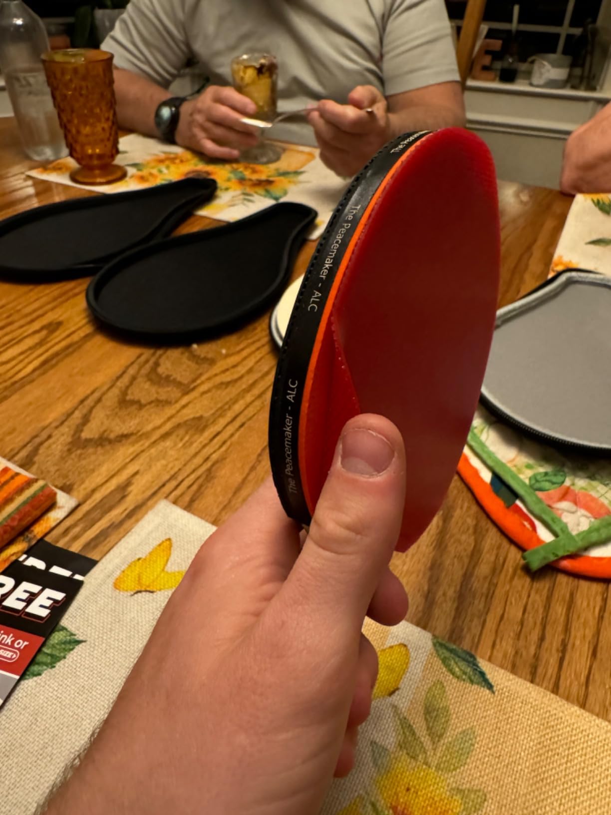 The Peace Maker ALC - Professional Ping Pong Paddle - Carbon Fiber Table Tennis Racket Producing Maximum Spin & Control for All Levels - Hard Carry Case & Ergonomic Handle. customer photo 1