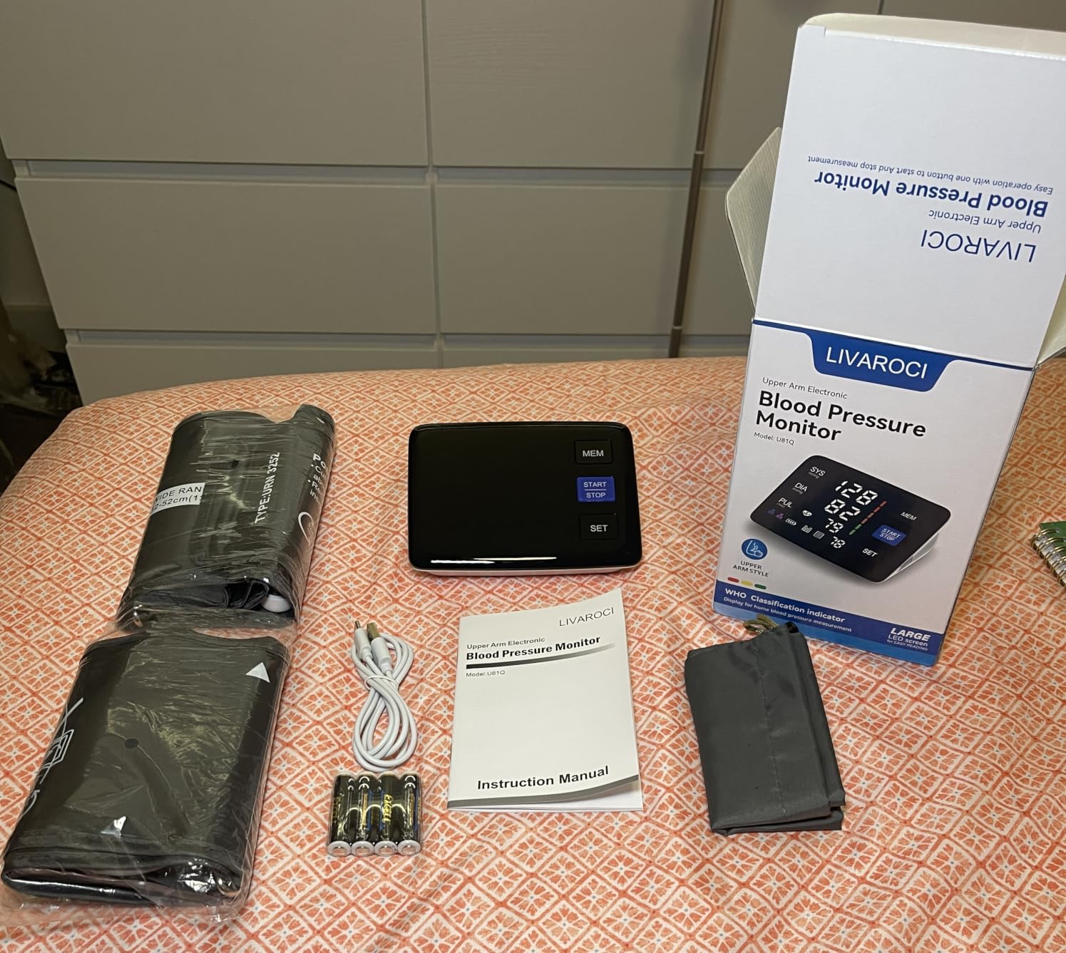 Blood Pressure Monitor, 9-17'' & 13-21'' Extra Large Blood Pressure Cuff customer photo 1