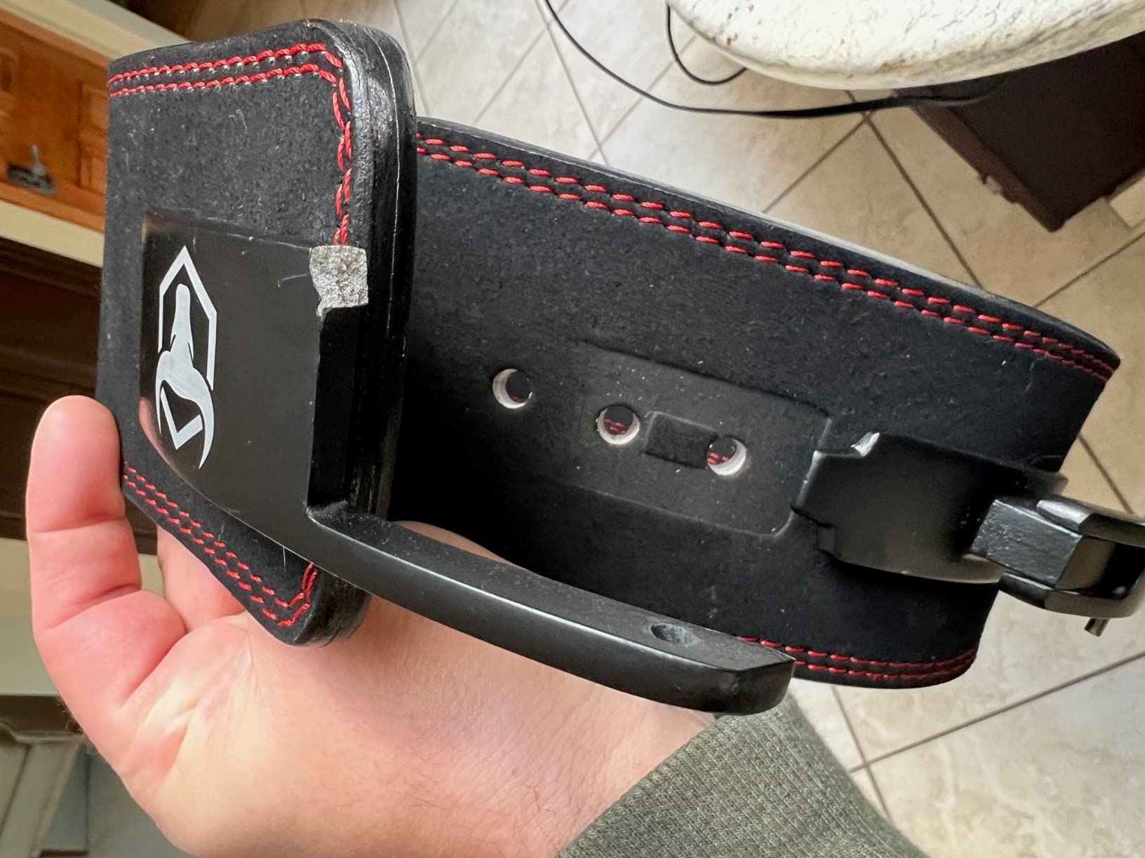 Powerlifting Lever Belt - 10mm / 13mm Weight Lifting Belt (USPA & IPL Approved) for Heavy Weightlifting - Lower Back Leather Support for Deadlifts and Squats customer photo 1