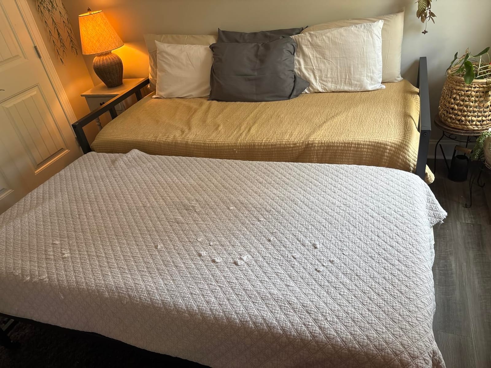 Milliard Twin Daybed and Fold- Up Trundle Set, Daybed with Pop Up Trundle, Black Frame - Mattresses Sold Separately customer photo 2
