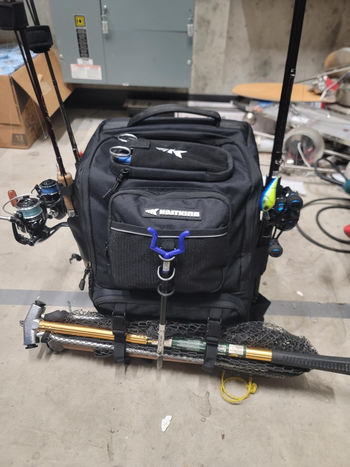 KastKing KarryAll Fishing Backpack with Rod Holder 4 Tackle Boxes, 40/26L customer photo 2