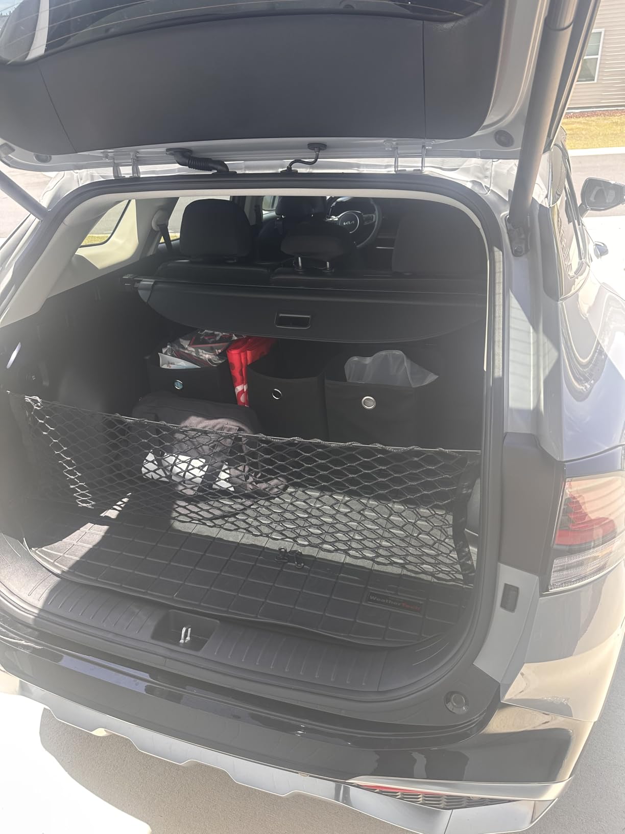 for 2023-2026 Kia Sportage Cargo Cover - Leather Retractable Rear Trunk Cover for Kia Sportage 2026 Accessories 2023-2025 Anti-Peeping Security Luggage Shade Shield customer photo 2