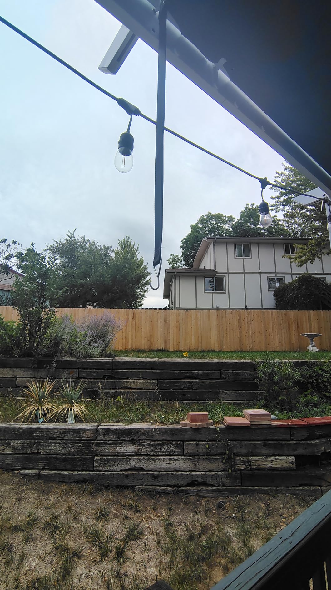 PURPLE LEAF Retractable Pergola 10' x 13' White Pergola, Extra Canopy, Grey customer photo 2