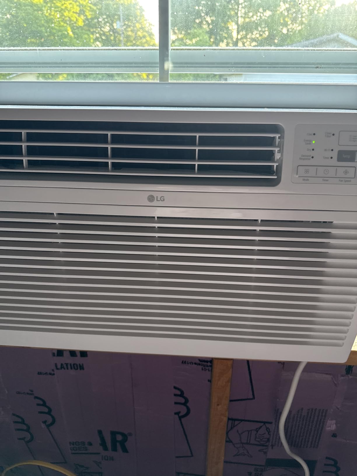 LG 14000 BTU Window Air Conditioners Remote Control WiFi Enabled App Ultra-Quiet Washable Filter Cools 700Sq.Ft for Large Room AC Unit air conditioner Easy Install White LW1521ERSM1 customer photo 1