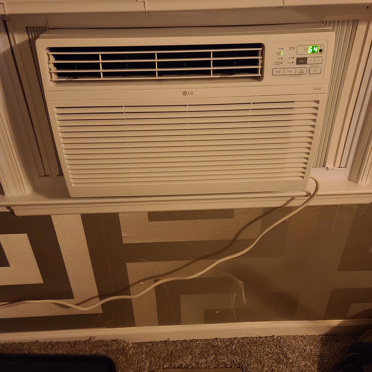 LG 14000 BTU Window Air Conditioners Remote Control WiFi Enabled App Ultra-Quiet Washable Filter Cools 700Sq.Ft for Large Room AC Unit air conditioner Easy Install White LW1521ERSM1 customer photo 2