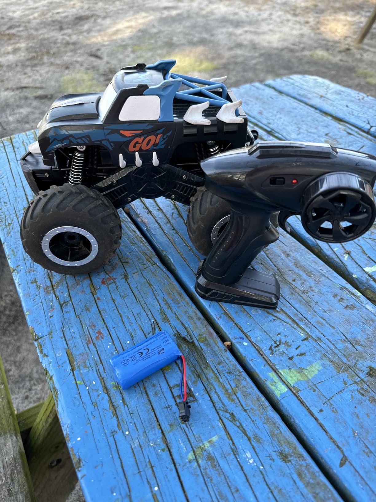 Threeking 1:16 Amphibious Monster Truck All Terrain Remote Control Car Toys | Waterproof Durable 4WD Off-Road RC Crawler Cars Pick-Up Unique Toy Gifts for Boys Girls Ages 6-12 customer photo 1