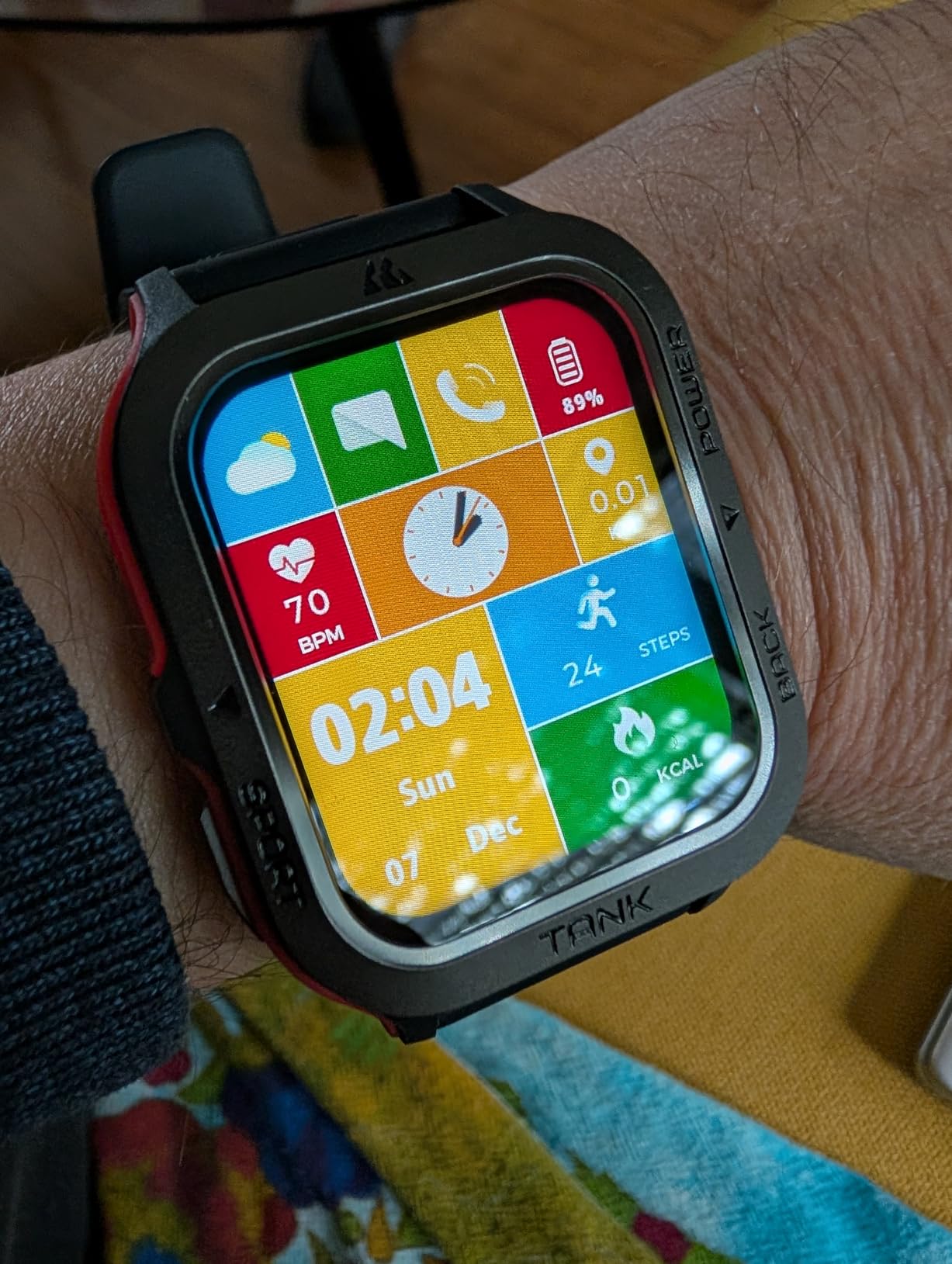 AMAZTIM M2 Smart Watch, 5 ATM & IP69K Waterproof, Extra-Long Battery Life customer photo 1