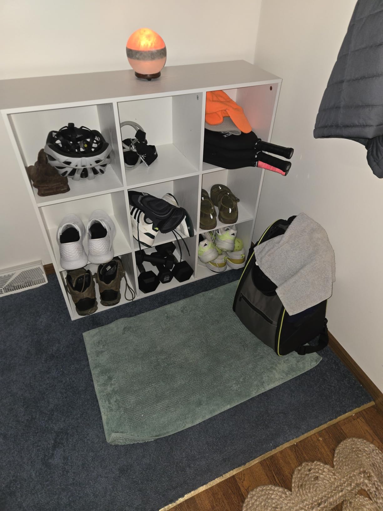 OSCHF 9-Cube Storage Shelf Bookcase, Warm White customer photo 2