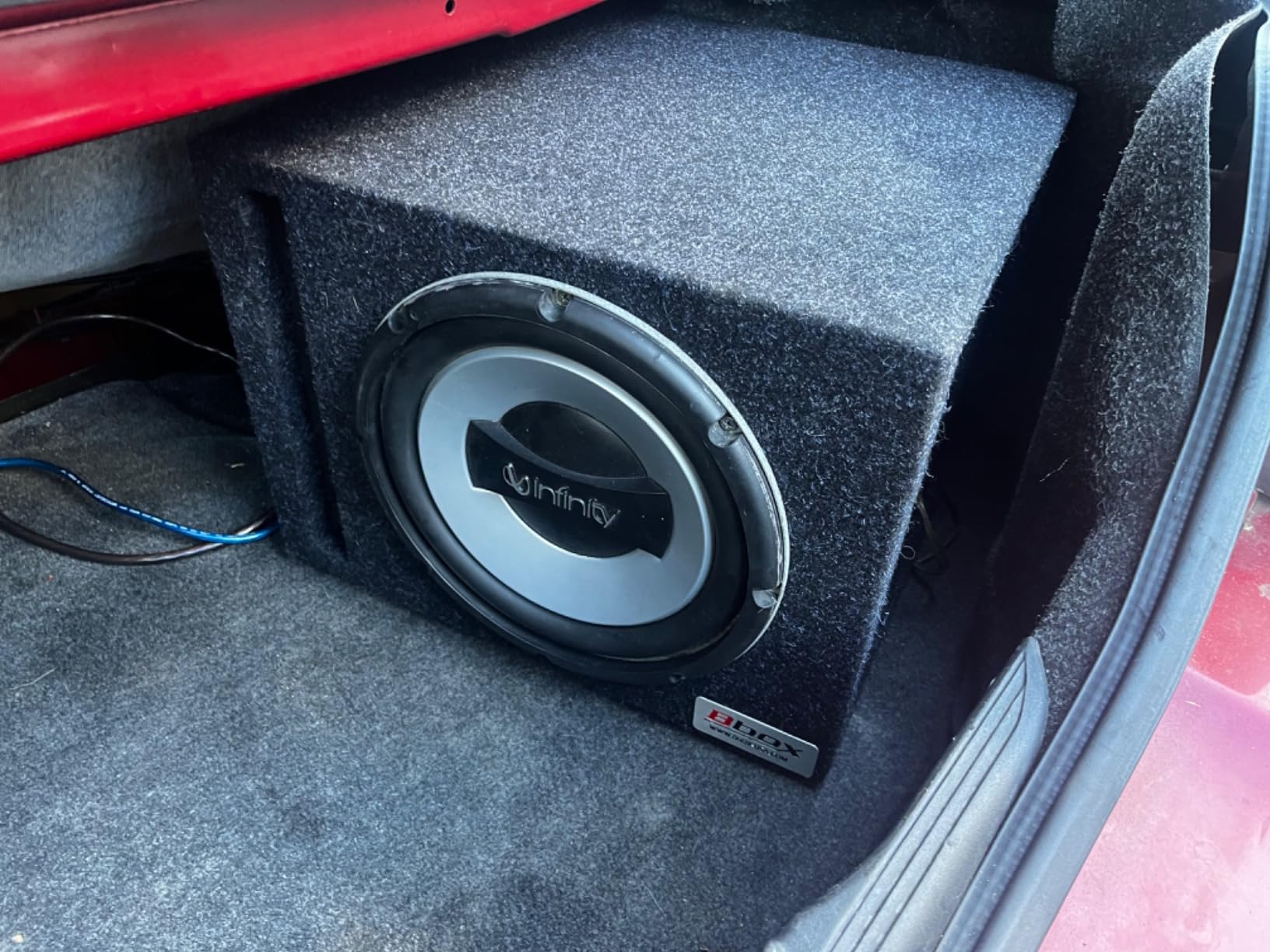 Atrend Bbox Car Pro Audio Speaker Enclosures 10” Single Vented Subwoofer/Speaker Enclosure High Grade MDF – Nickel Finish Speaker Terminals 18 Gauge Audio Cables - Improves Audio Quality, Sound & Bass customer photo 2