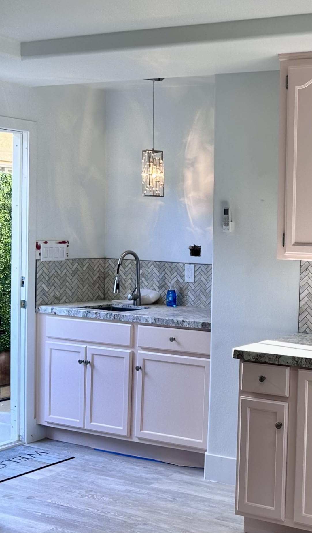 Chrome Pendant Lighting Modern Pendant Light, Mini Crystal Chandeliers,Adjustable Pendant Light Fixture for Kitchen Island Dinning Room Bedroom (3 Pack) customer photo 1