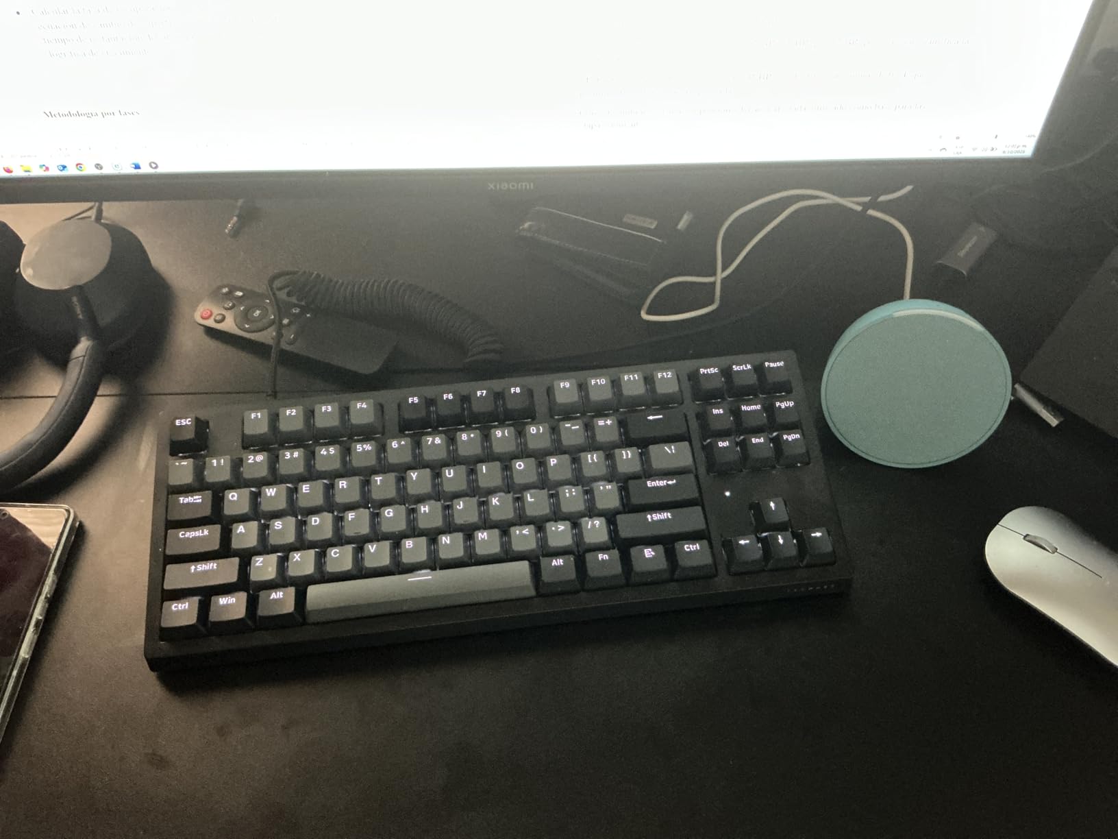 TECWARE Phantom+ Elite 87 Key RGB Mechanical Gaming Keyboard | 3-Mode Wireless Bluetooth 5.0, 2.4GHz & USB-C Wired | Hot-Swappable 5-Pin | Double-Shot PBT Keycaps | Wraith Brown Switch - Black customer photo 1