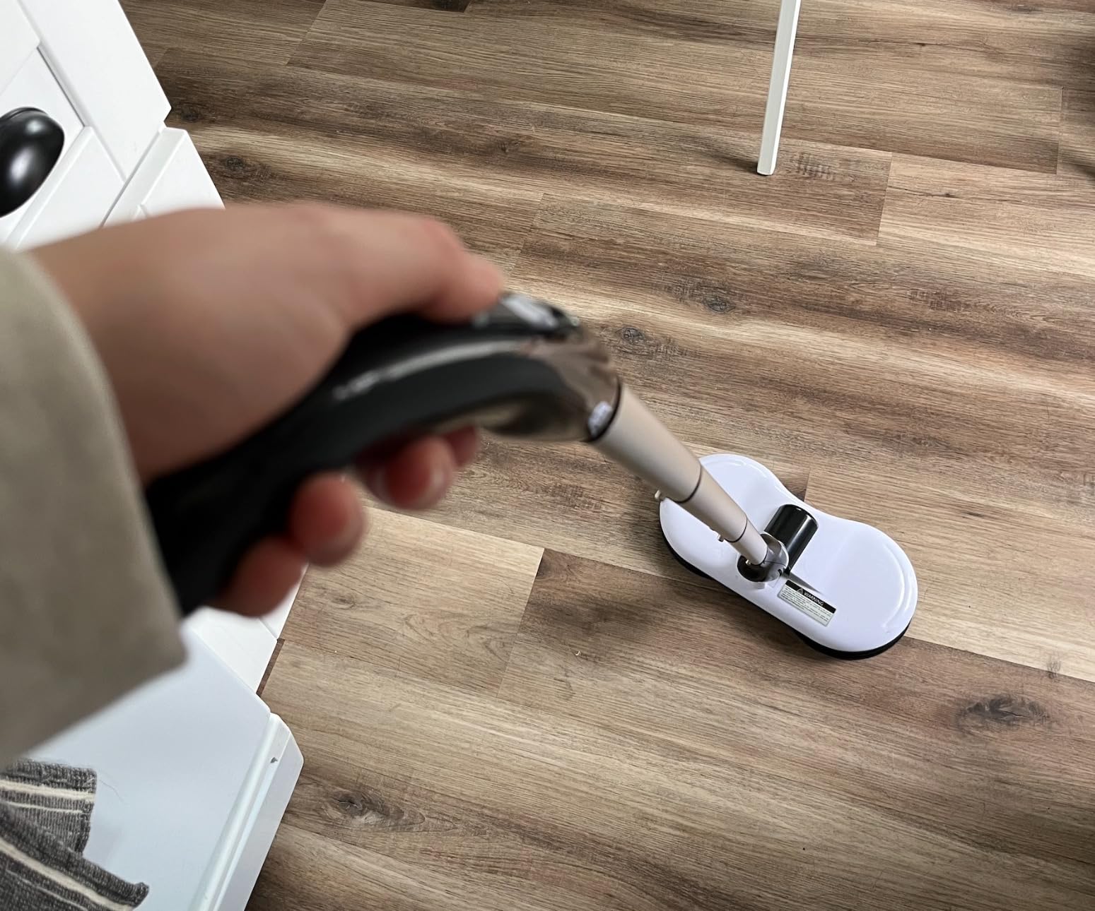 Electric Mop for Floor Cleaning, As Seen On TV, Cordless Spin Mopper Motorised Electric Mops for Hardwood Tile Laminate Floor Daily Light Cleaning (No Water Tank) customer photo 2
