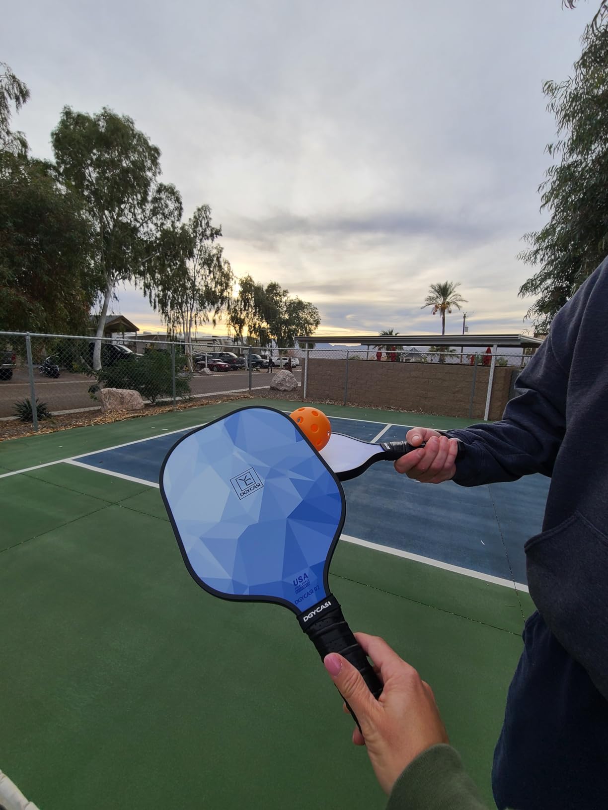 YC DGYCASI Pickleball Paddles Set of 2 USAPA Approved Pickleball Set 2026 customer photo 1