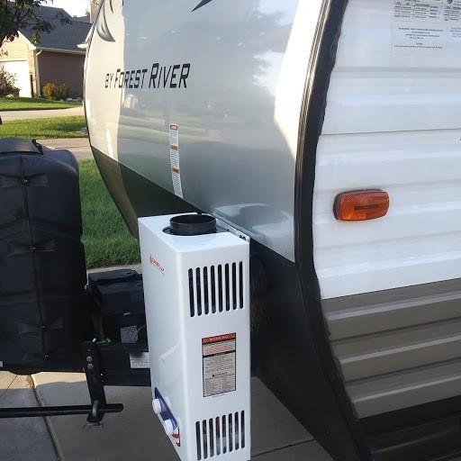 CAMPLUX 4.22 GPM Tankless Water Heater Propane, Propane Water Heater Outdoor, for Camping, Off Grid, Cabins, 110,000 BTU, BD422 customer photo 2