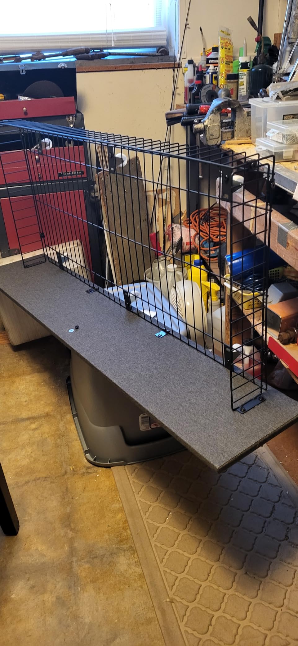 Allewie Full Size Platform Storage Bed Frame with 3 Drawers, Dark Grey customer photo 2