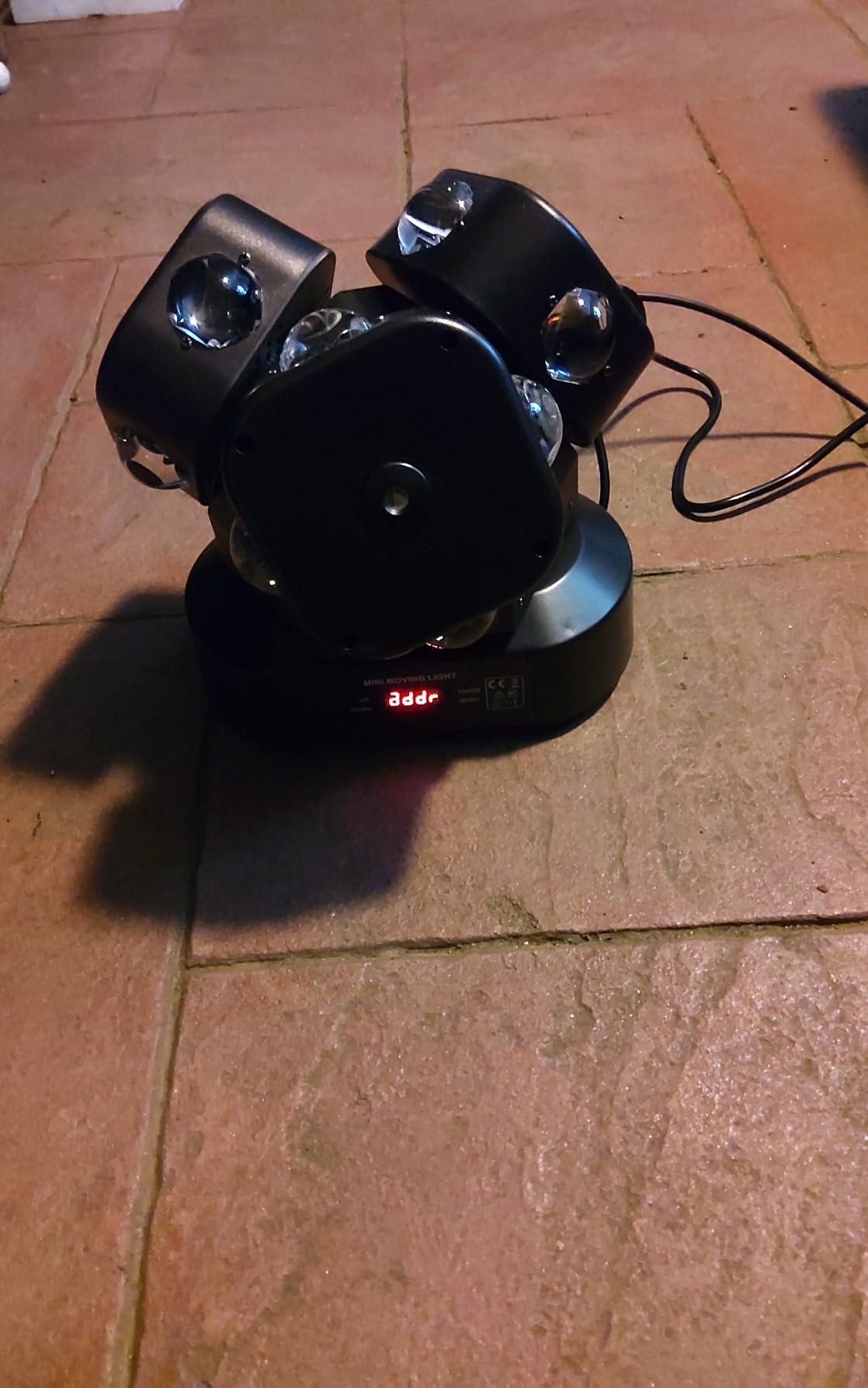 Moving Head DJ Light Party RGBW LED Beam Lights DMX 512 Strobe Light with Sound Activated 360°Rotation Stage Lighting Equipment for Events DJ KTV Disco Wedding Concert Festival customer photo 1