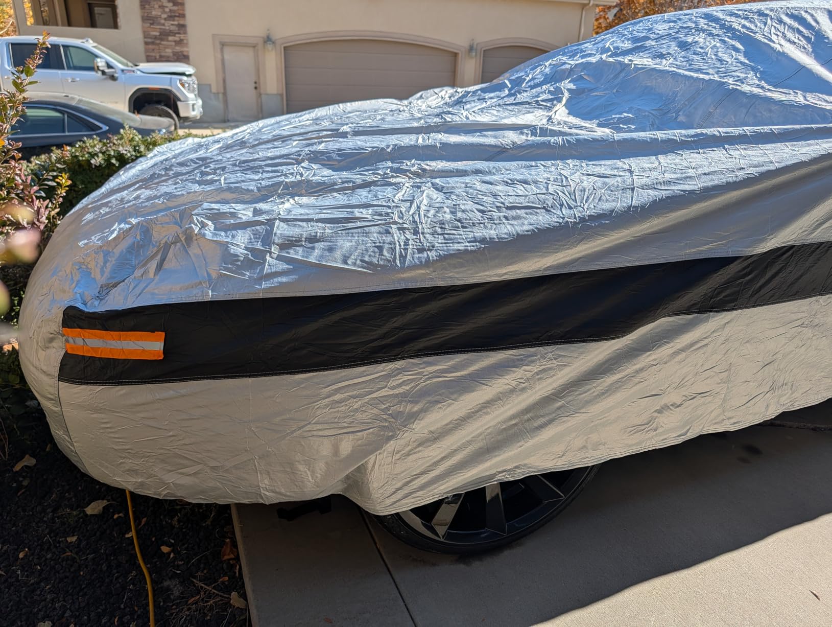 10 Layers Coupe Car Cover Waterproof All Weather for Automobiles,100% Waterproof Outdoor Car Covers Rain Snow UV Dust Protection. Custom Fit for Ford Mustang,Chevy Camaro, Chevy Corvette,etc customer photo 1