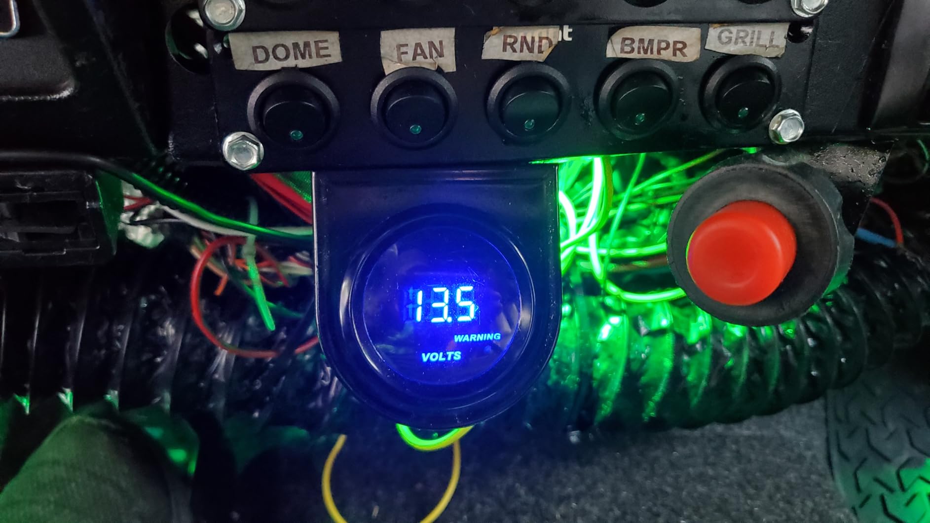 DC12V Voltmeter Blue Digital LED Volt Gauge Voltage Meter Kit 2inches 52mm | for Car Truck Vehicle Automotive customer photo 2