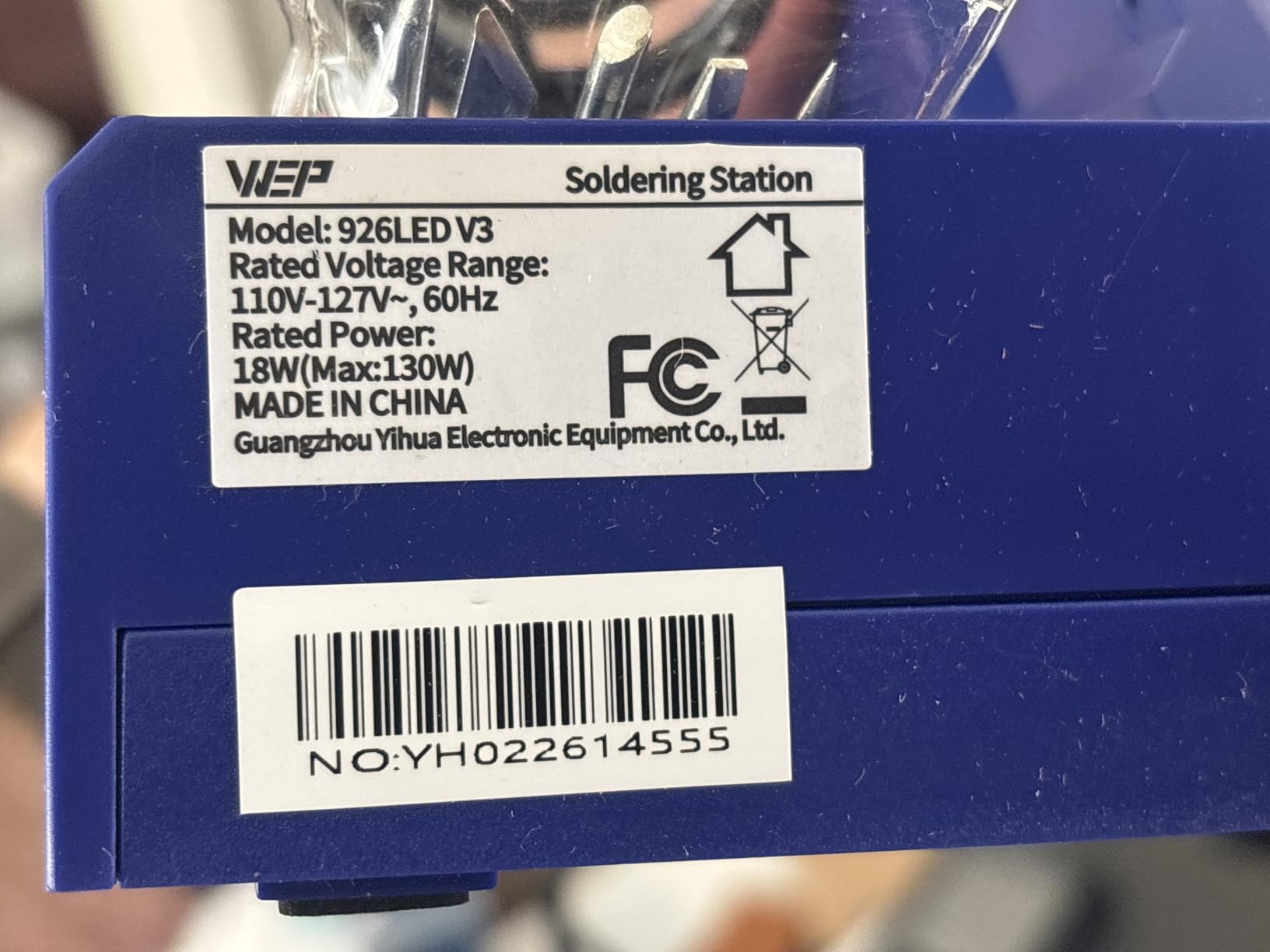 WEP 926LED V3 Soldering Station 130W MAX Soldering Iron Kit with Solder Wire, 5 Soldering Tips, Tweezers, Solder Sucker, Tip Cleaner, Temperature Control, Sleep Mode, C-F Conversion customer photo 1