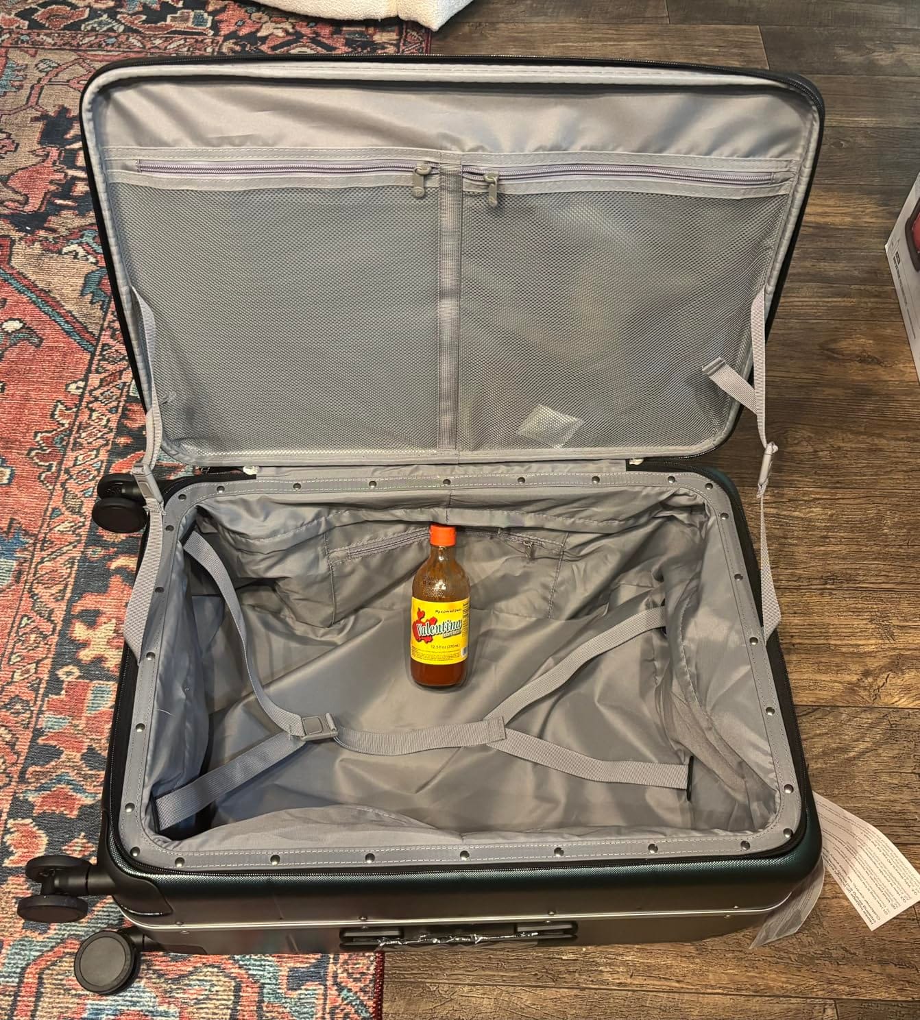 Hanke Top Opening 24 Inch Checked Luggage, Aluminum Frame Medium Suitcase customer photo 1