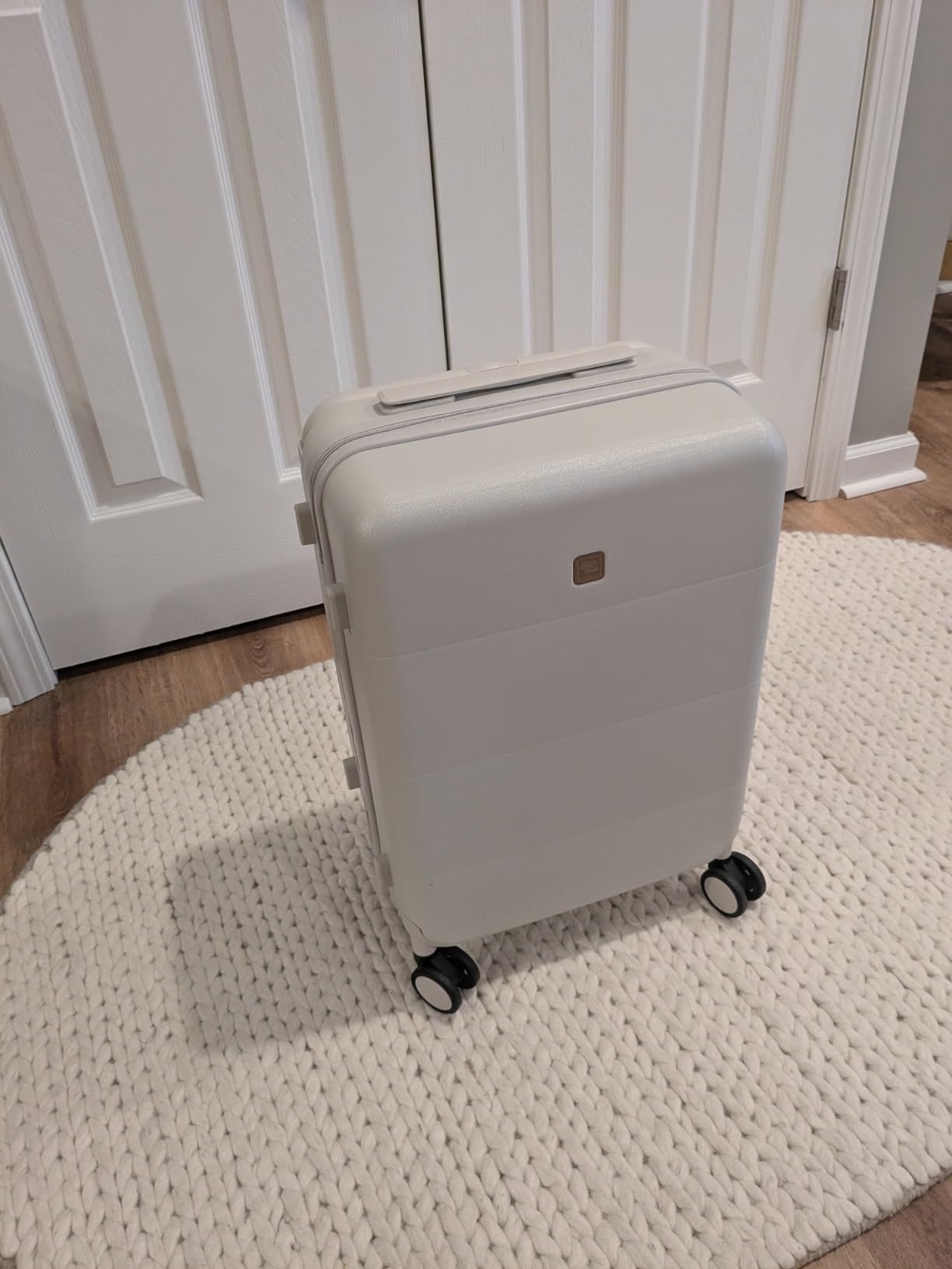 Hanke Top Opening 24 Inch Checked Luggage, Aluminum Frame Medium Suitcase customer photo 2