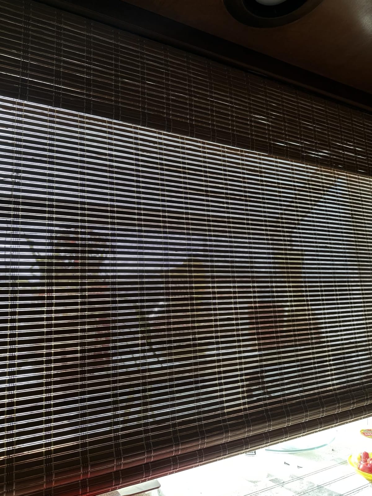 LazBlinds No Drill Cordless Bamboo Roman Shades, Custom Size, Brown customer photo 2