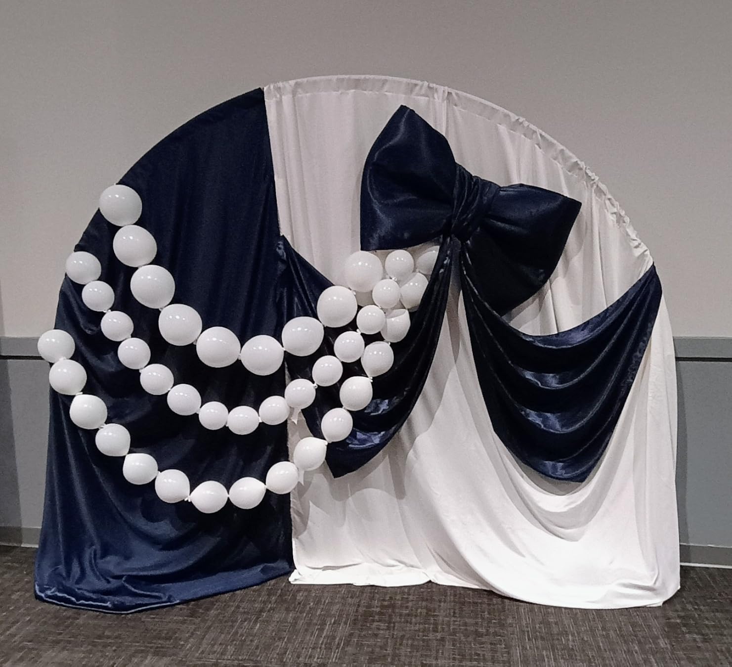 Wokceer Round Backdrop Stand 8FT Gold Wedding Balloon Arch Stand for Party customer photo 1