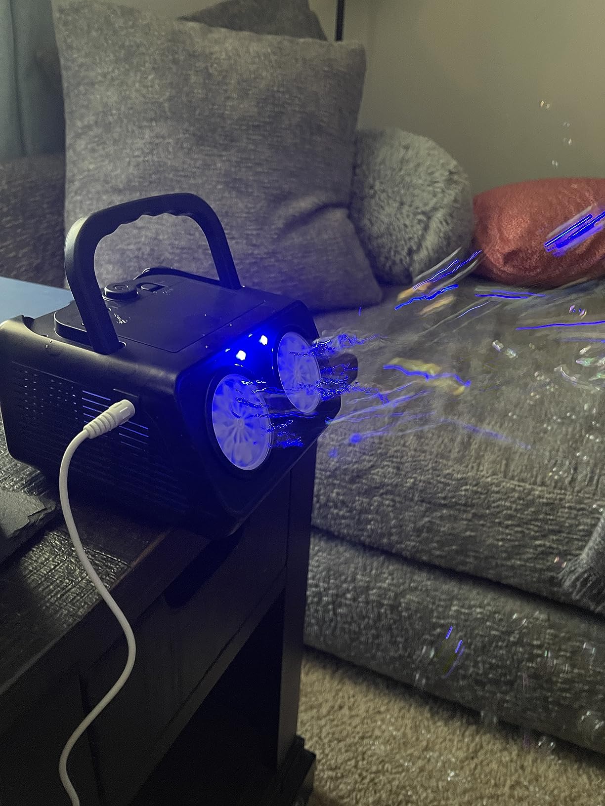 SHCKE Automatic Bubble Machine with 2 Fans,20000+ Bubbles/Min customer photo 1